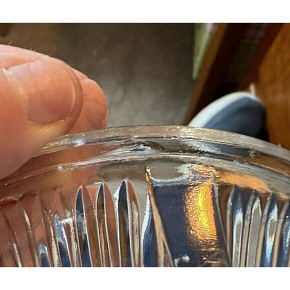 5" Clear Depression Glass Footed Candy/Condiment/Trinket Dish Rare Yellow Cast - Picture 4 of 11